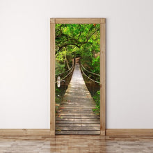 Load image into Gallery viewer, 77x200cm 3D Beautiful Landscape Door Sticker For Living Room Bedroom DIY PVC Self Adhesive Wallpaper Waterproof Mural Decal