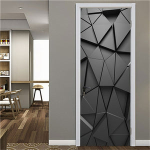 77x200cm 3D Beautiful Landscape Door Sticker For Living Room Bedroom DIY PVC Self Adhesive Wallpaper Waterproof Mural Decal