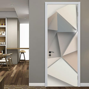 77x200cm 3D Beautiful Landscape Door Sticker For Living Room Bedroom DIY PVC Self Adhesive Wallpaper Waterproof Mural Decal