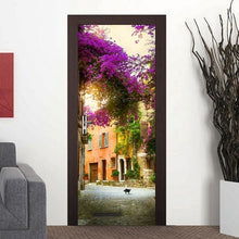 Load image into Gallery viewer, 77x200cm 3D Beautiful Landscape Door Sticker For Living Room Bedroom DIY PVC Self Adhesive Wallpaper Waterproof Mural Decal