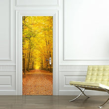 Load image into Gallery viewer, 77x200cm 3D Beautiful Landscape Door Sticker For Living Room Bedroom DIY PVC Self Adhesive Wallpaper Waterproof Mural Decal