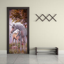 Load image into Gallery viewer, 77x200cm 3D Beautiful Landscape Door Sticker For Living Room Bedroom DIY PVC Self Adhesive Wallpaper Waterproof Mural Decal