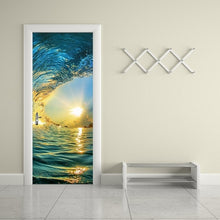 Load image into Gallery viewer, 77x200cm 3D Beautiful Landscape Door Sticker For Living Room Bedroom DIY PVC Self Adhesive Wallpaper Waterproof Mural Decal