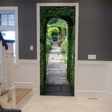 Load image into Gallery viewer, 77x200cm 3D Beautiful Landscape Door Sticker For Living Room Bedroom DIY PVC Self Adhesive Wallpaper Waterproof Mural Decal