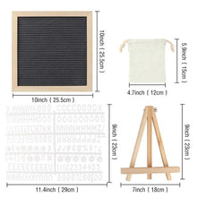 Load image into Gallery viewer, OurWarm Funny DIY Felt Letter Board Sign Pink Black Grey Changeable Message Board With Holder Wedding Home Decoration 10&quot;x10&quot;