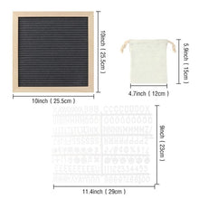 Load image into Gallery viewer, OurWarm Funny DIY Felt Letter Board Sign Pink Black Grey Changeable Message Board With Holder Wedding Home Decoration 10&quot;x10&quot;